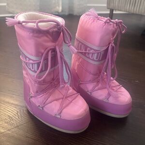 Moon Boot Light Pink Snow Boots